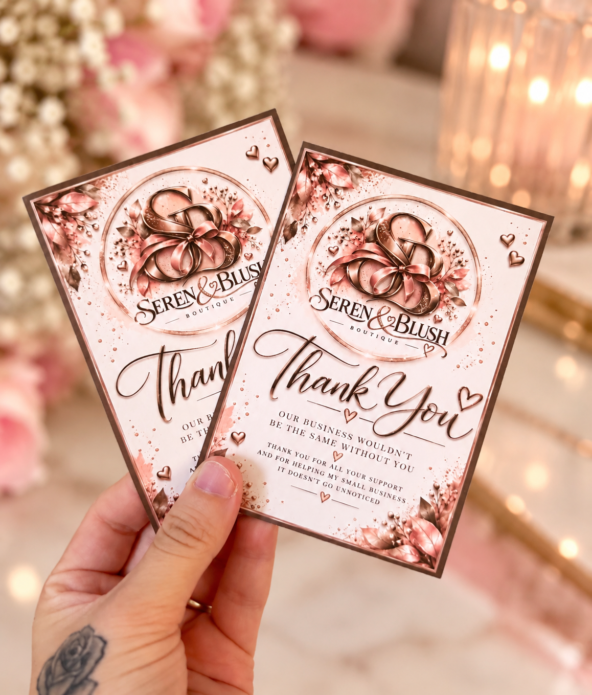 A6 Standard Thank you cards
